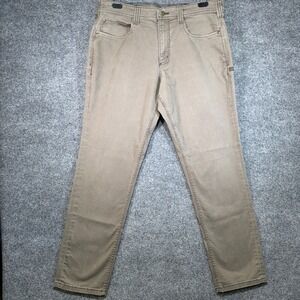 5.11 Tactical Defender-Flex Slim Jeans Mens 36x32 Brown Stretch 5-Pocket Work
